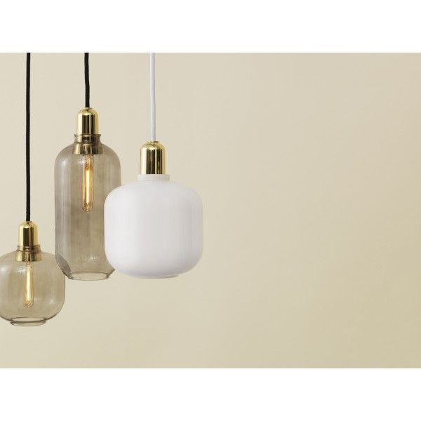 Amp lamp  - hanglamp - smoke/messing - Afbeelding 2