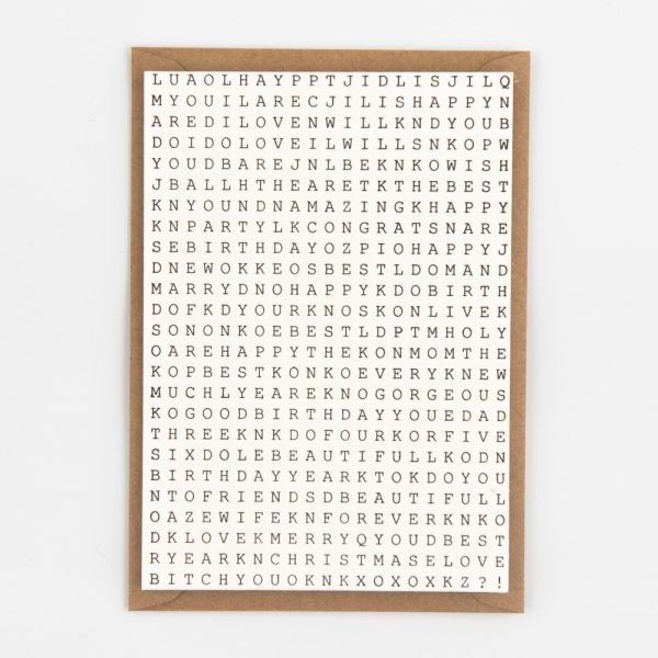 Swedish puzzle - wenskaart