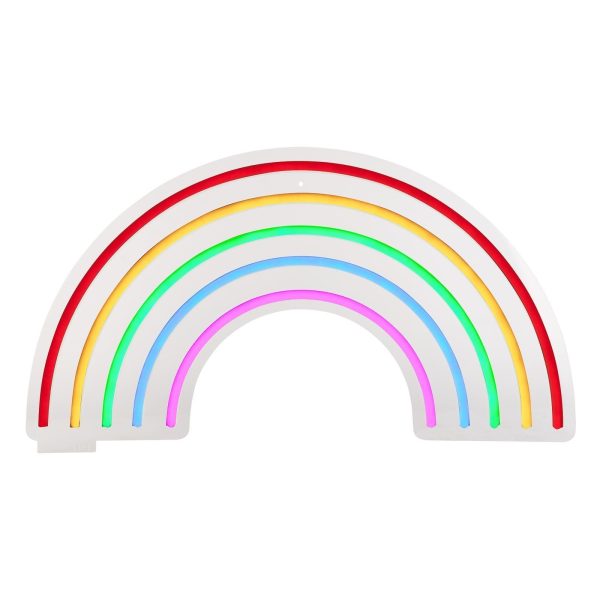 Regenboog neon led - wandlamp small