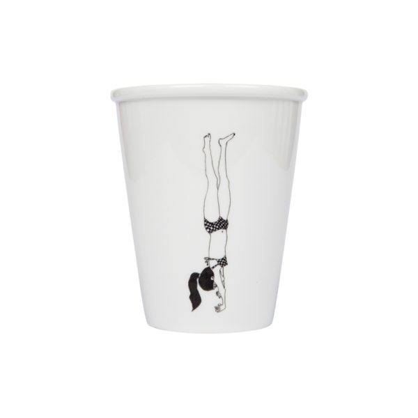 Handstand girl - beker