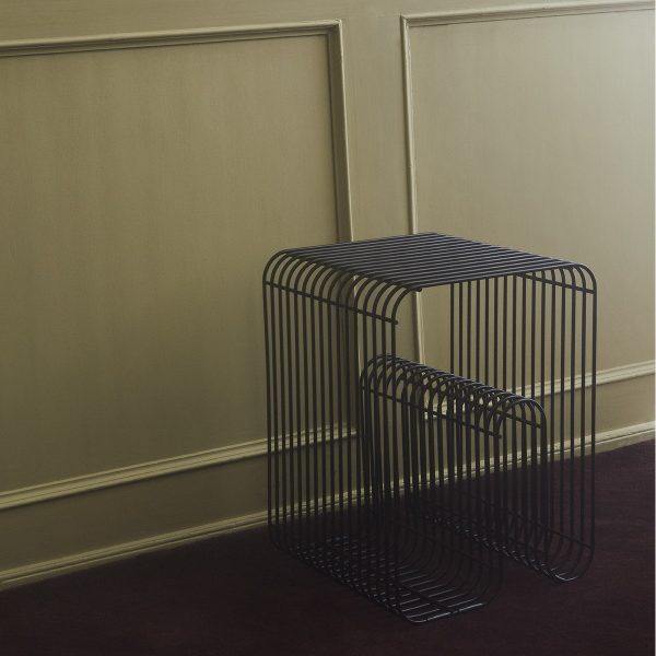 Curva draadkruk / wandrek - zwart - Afbeelding 5