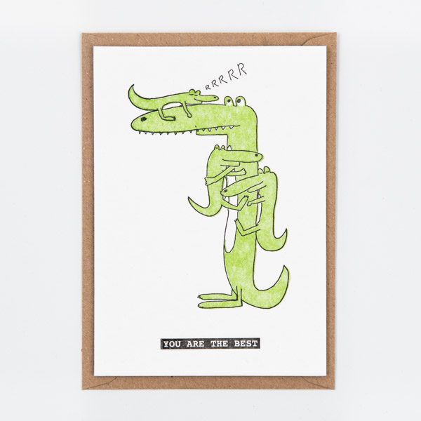 Crocodile kids  – wenskaart