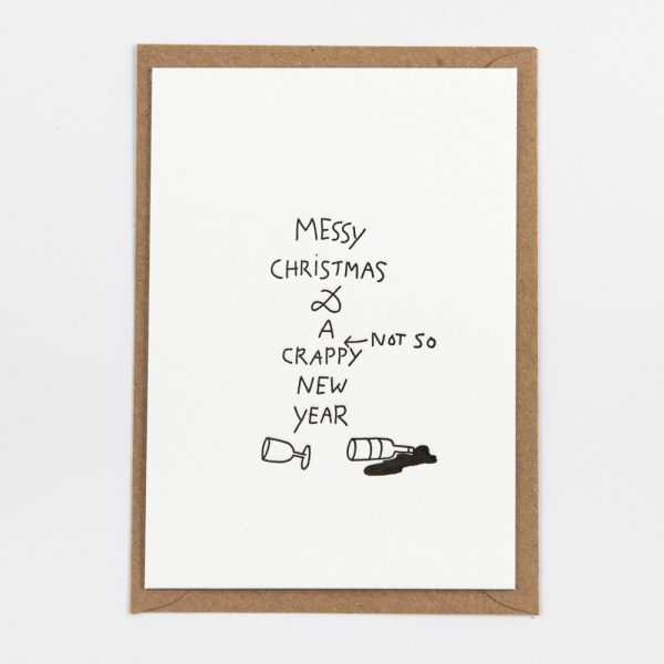 Messy christmas - wenskaart