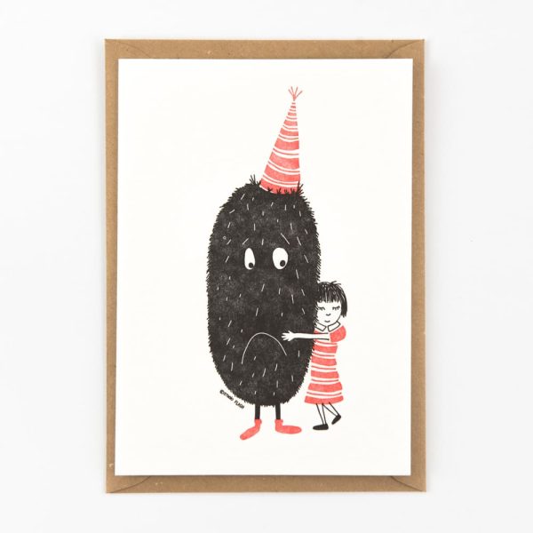 Monster hug  – wenskaart