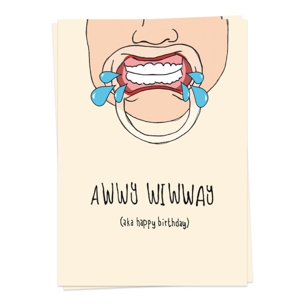 Mouth birthday – wenskaart