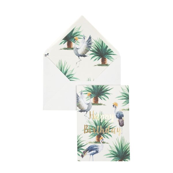 Wild palms happy birthday - wenskaart