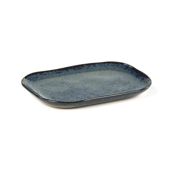 Merci n°3 - rechthoekig bord - medium/blauw-grijs