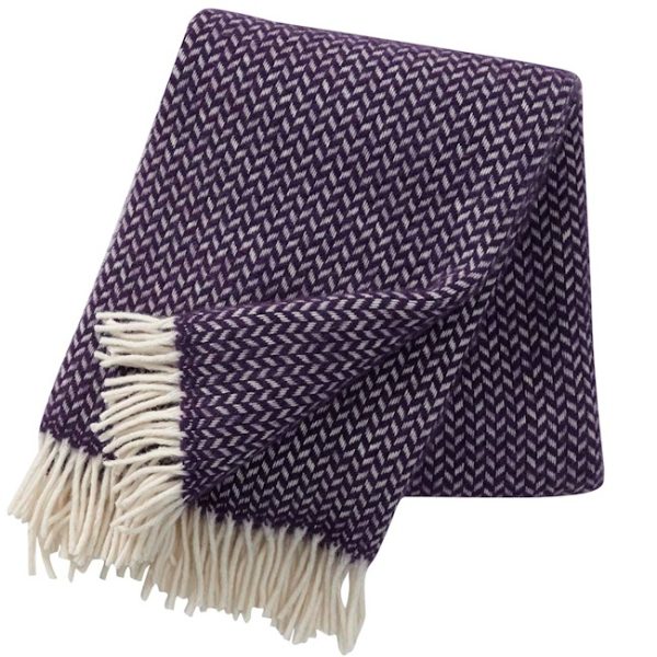 Polka - plaid - lila/wit