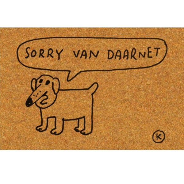 Sorry van daarnet - deurmat