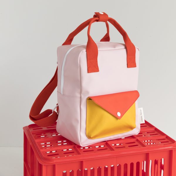 Enveloppe - rugzak – small – geel/roze - Afbeelding 4