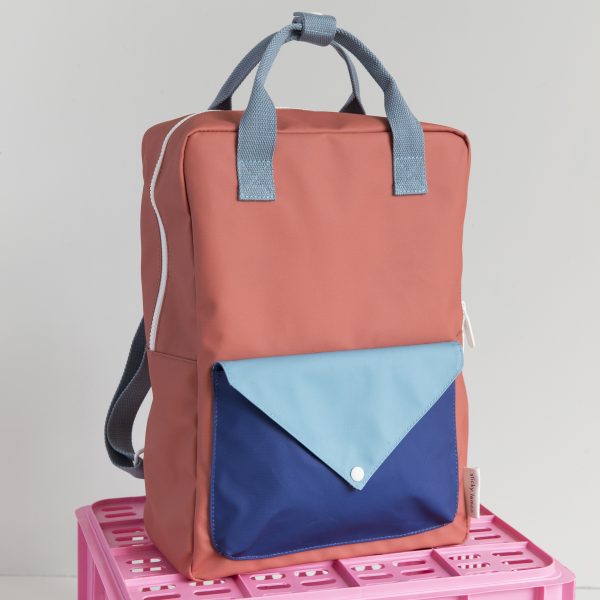 Enveloppe - rugzak - large - rood/ blauw - Afbeelding 6