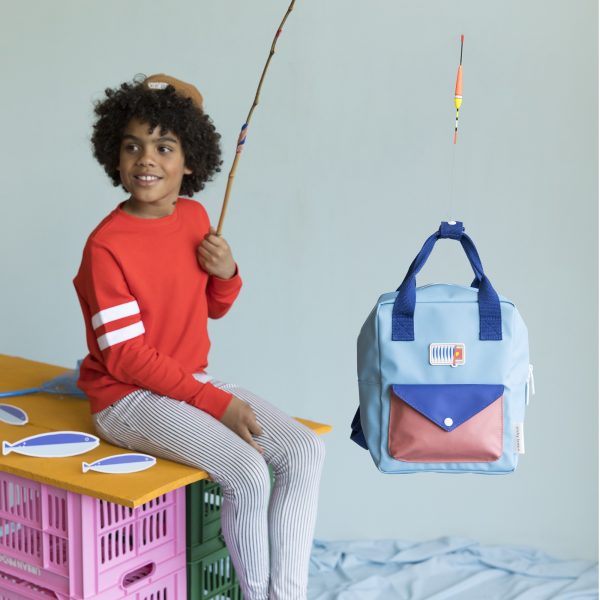 Enveloppe - rugzak – small – blauw/rood - Afbeelding 4