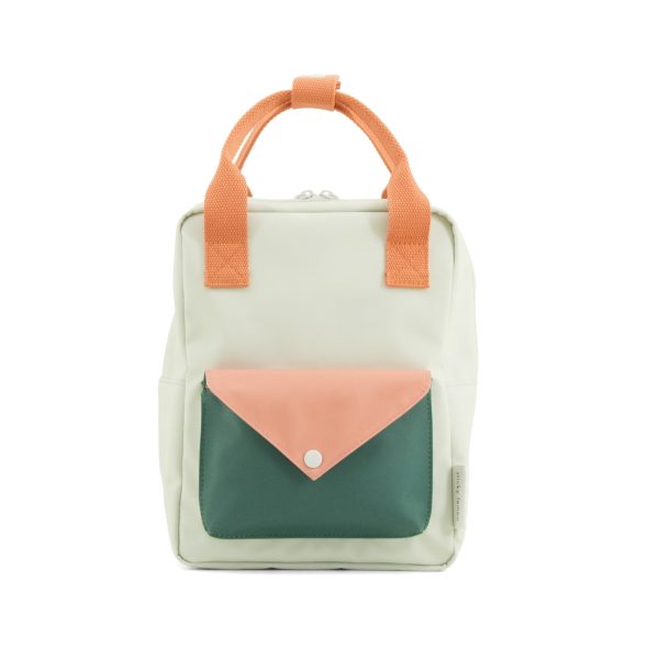 Enveloppe - small – mint/koraal
