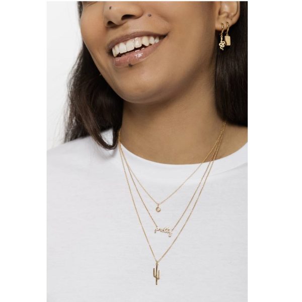 Whisper ketting- goud / grijze labradoriet - Afbeelding 3