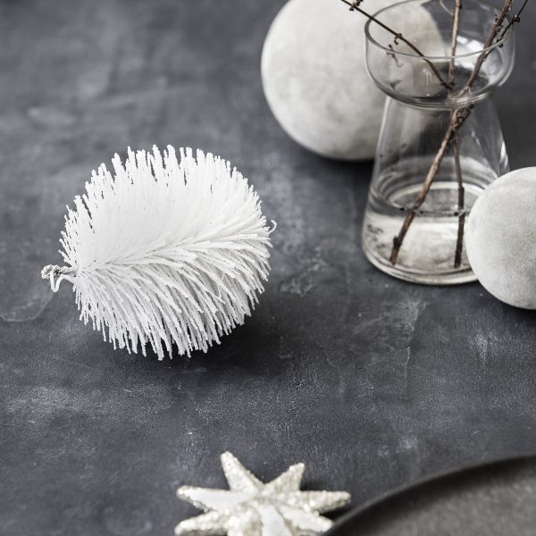 Ornaments - kerstbal - wit