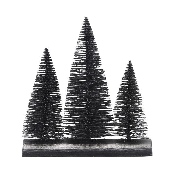 Christmas tree in a line black