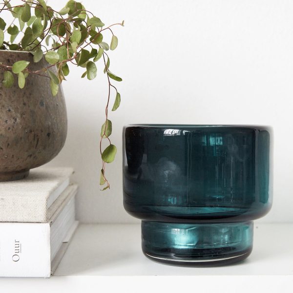Kaarsenhouder - blauw/groen - Afbeelding 2