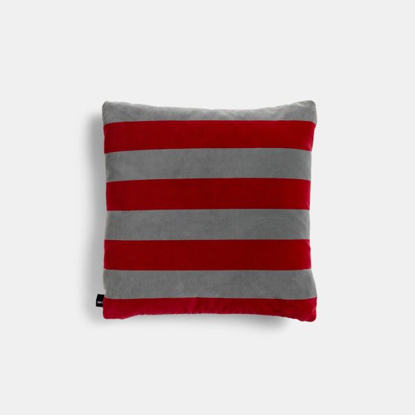 Soft stripe - kussen - fuchsia