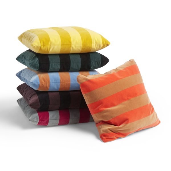 Soft stripe - kussen - blauw - Afbeelding 2