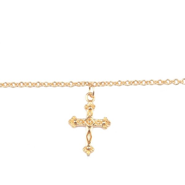 Souvenir - armband – kruis/goud