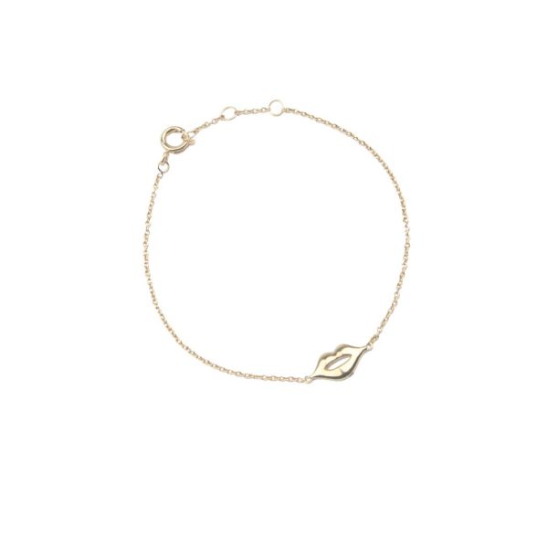 Souvenir - armband – lippen/goud - Afbeelding 2