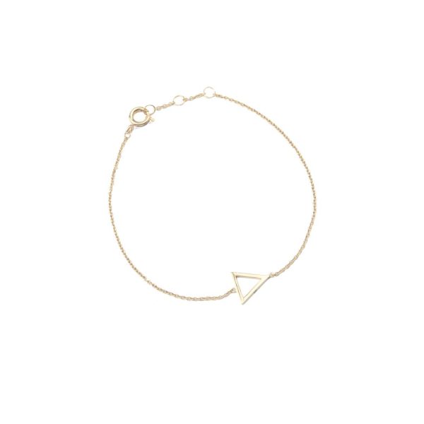 Souvenir - armband – open driehoek/goud - Afbeelding 2