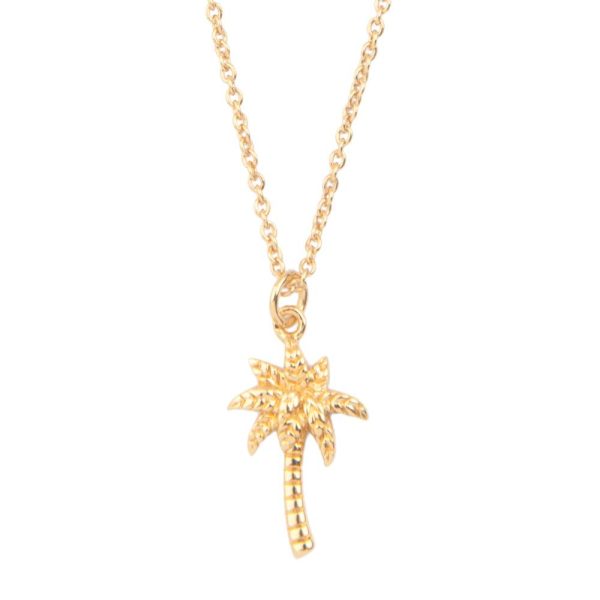 Souvenir - ketting – palmboom/goud