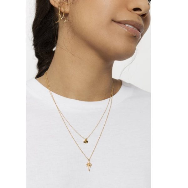 Souvenir - ketting – palmboom/goud - Afbeelding 2
