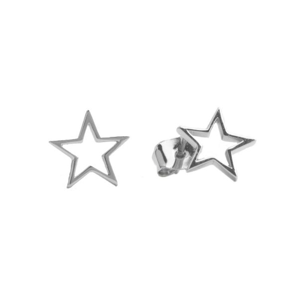 Parade – oorbellen - open ster/zilver