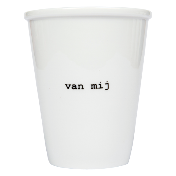 Van mij - porseleinen beker