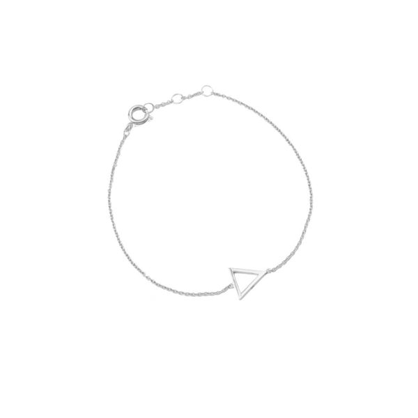 Souvenir - armband – open driehoek/zilver - Afbeelding 2