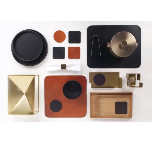 Ellis - placemat - rechthoek/cognac - Afbeelding 2