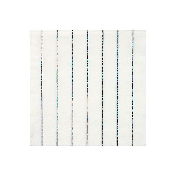 Silver sparkle - servet - small