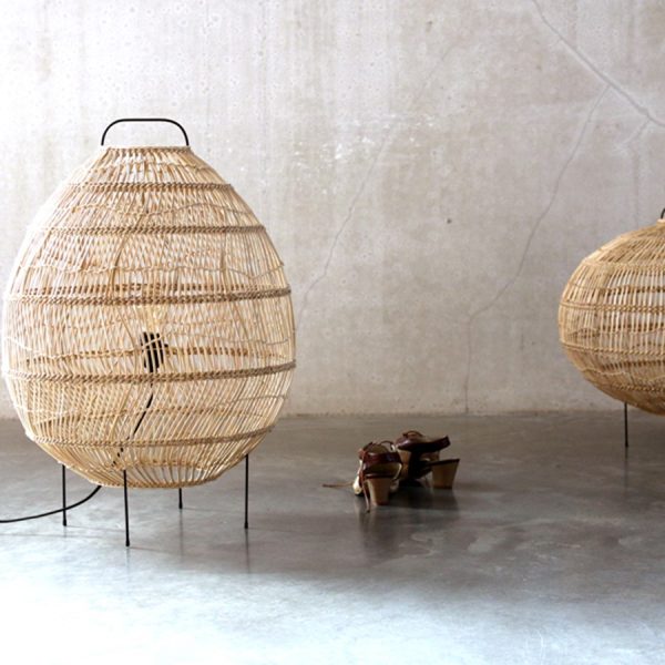 Wicker egg - vloerlamp - Afbeelding 2