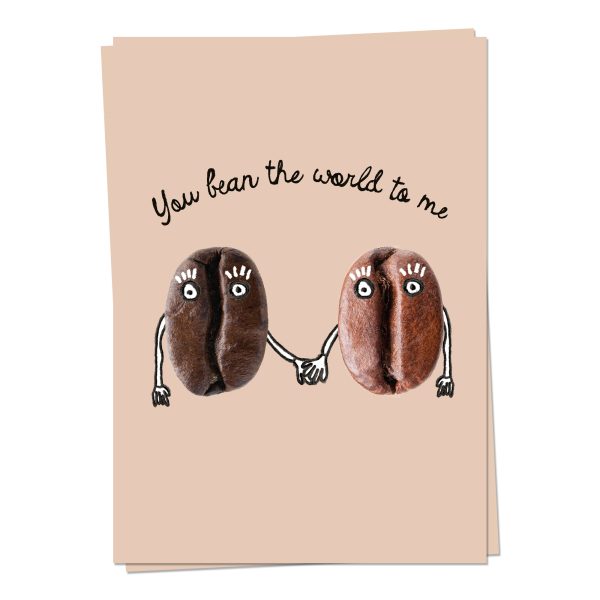 Bean the world - wenskaart