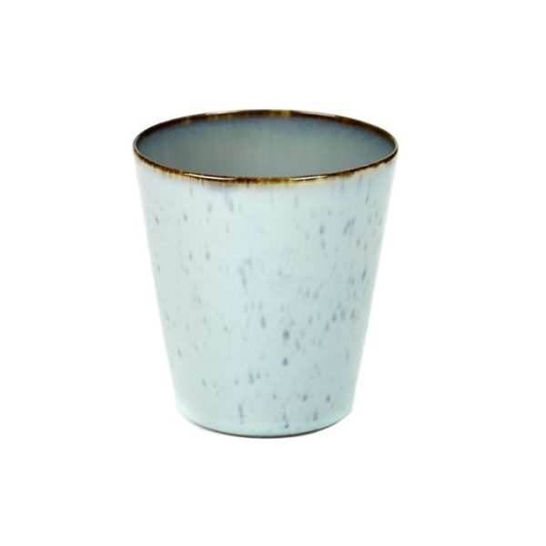 Beker conisch - lichtblauw/smoky blauw