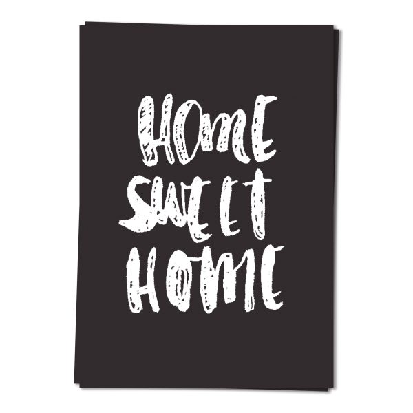 Home sweet home - wenskaart