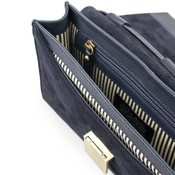 Grace - handtas - navy/suede - Afbeelding 3