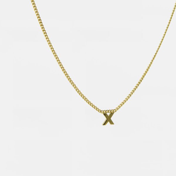 X – ketting – goud - Afbeelding 2