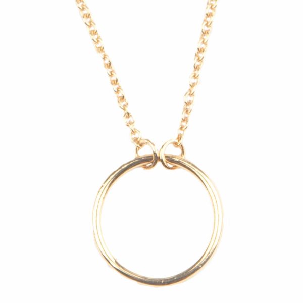 Souvenir - ketting – cirkel/goud