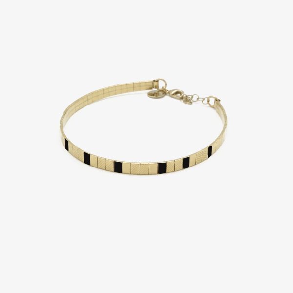 Bow - armband - zwart