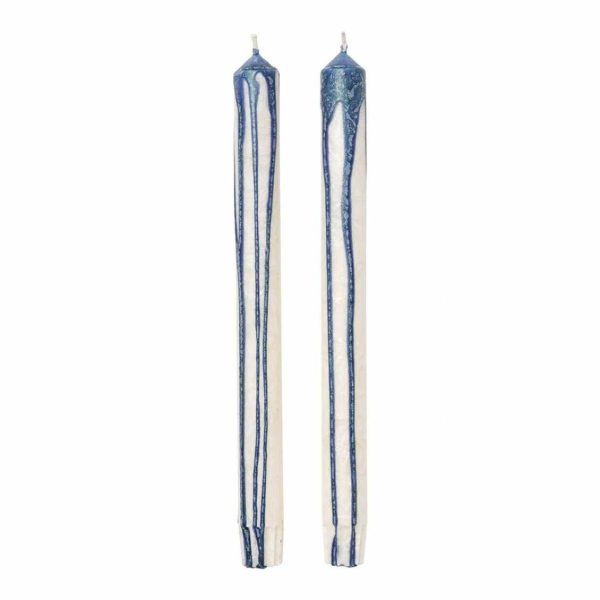 Duo - 2 kaarsen - donkerblauw