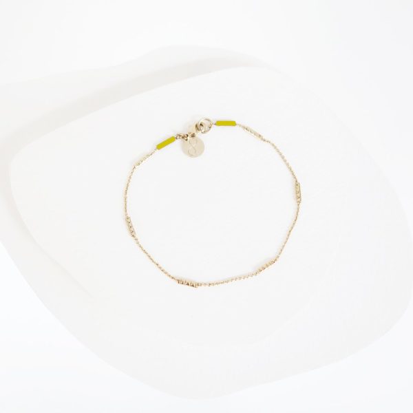Ethel bis - armband - mosterd