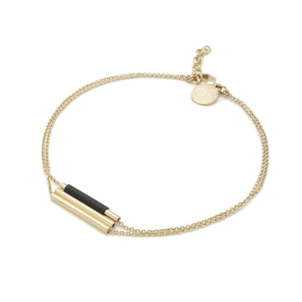 Lines - armband - zwart