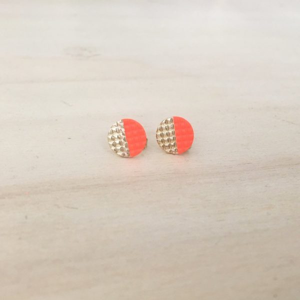 Lucky – oorbellen - tangerine