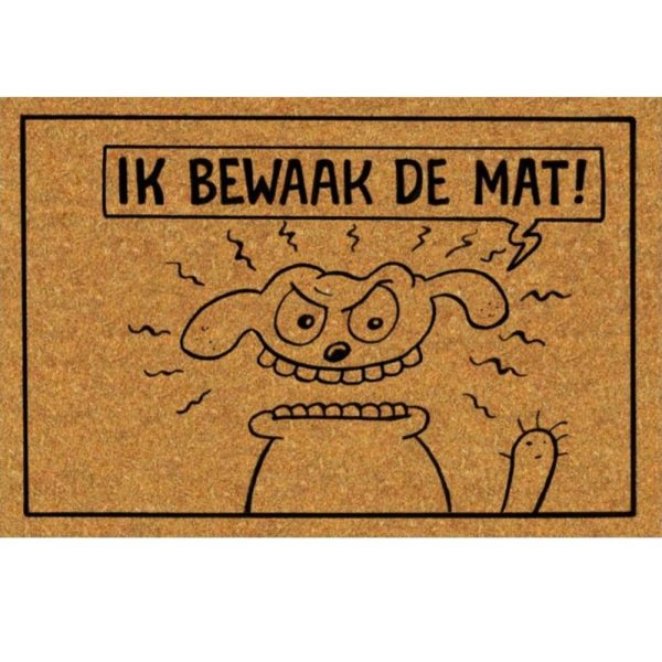 Ik bewaak de mat! - deurmat