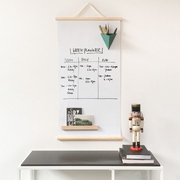 Whiteboard magneetposter - 51 x 102 cm