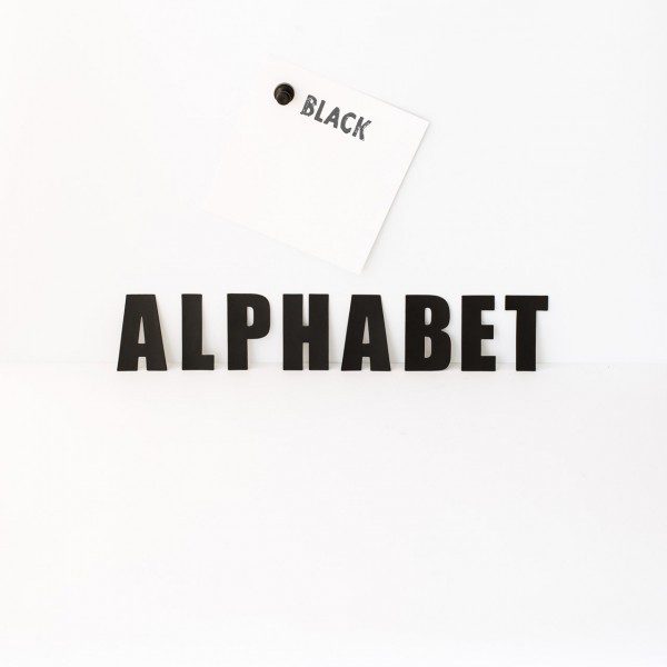 Alfabet - magneten - zwart