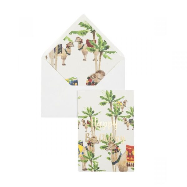 Camel palm - hooray - wenskaart