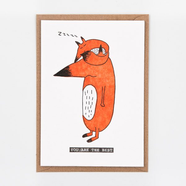 Foxy kids - wenskaart